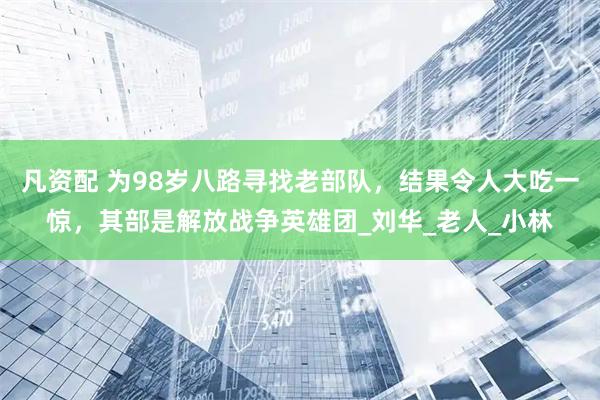 凡资配 为98岁八路寻找老部队，结果令人大吃一惊，其部是解放战争英雄团_刘华_老人_小林